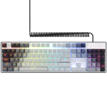LORGAR Azar 514, Wired mechanical gaming keyboard, RGB backlight, 1680000 colour variations, 18 modes, keys number: 104, 50M clicks, linear dream switches, spring cable up to 3.4m, ABS