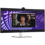 Монитор LED Dell P3424WEB Curved Video Conferencing 34 inch 3440x1440 60Hz WQHD, IPS Antiglare, 21:9, 1000:1, 300 cd/m2, 8ms/5ms, 178/178, DP, HDMI, 2xUSB-C (DP/PD), USB-B, 2xUSB 3.2, RJ-45, 2x5W