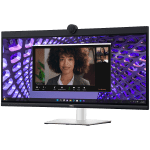 Монитор LED Dell P3424WEB Curved Video Conferencing 34 inch 3440x1440 60Hz WQHD, IPS Antiglare, 21:9, 1000:1, 300 cd/m2, 8ms/5ms, 178/178, DP, HDMI, 2xUSB-C (DP/PD), USB-B, 2xUSB 3.2, RJ-45, 2x5W
