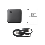 WD Elements SE, Portable, 2TB, USB 3.0, SSD, Black