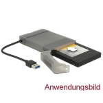 Delock, USB 3.0 Type-A male to SATA 6 Gb/s 22 pin, 2.5″ case