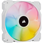 CORSAIR SP Series, White SP120 RGB ELITE, 120mm RGB LED Fan with AirGuide, Single Pack