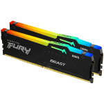 Памет Kingston 32GB 6000MT/s DDR5 CL36 DIMM (Kit of 2) FURY Beast RGB EXPO, EAN: 740617330731