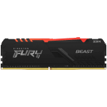 Памет Kingston 8GB 3200MT/s DDR4 CL16 DIMM FURY Beast RGB, EAN: 740617337549