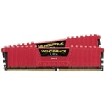 Памет Corsair DDR4, 3200MHz 16GB 2x8GB Dimm, Unbuffered, 16-18-18-36, XMP 2.0, Vengeance LPX red, Black PCB, 1.35V, for SKL, EAN:0843591070478