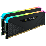 Памет Corsair Vengeance RS RGB Black 32GB (2x16GB) DDR4 PC4-28800 3600MHz CL18