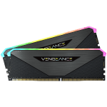 Памет Corsair DDR4, 3600MHz 16GB 2x8GB Dimm, Unbuffered, 16-20-20-38, XMP 2.0, Vengeance RGB RT, RGB LED, Black PCB, 1.35V, for AMD Ryzen, EAN:0840006650492
