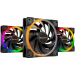 Вентилатори be quiet! LIGHT WINGS 120mm PWM high-speed Triple-Pack, 4-pin, Fan speed: 2500RPM, ARGB (ARGB Hub included), 31 db(A), 3 years warranty