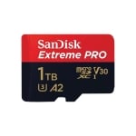 SANDISK Extreme PRO microSDXC, 1TB, Class 10 U3, A2, V30, 140 MB/s, SD adapter