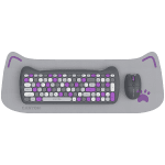 CANYON HSET-W6 Keyboard+Mouse Kitty Edition AAA+АА Wireless Violet