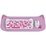 CANYON HSET-W6 Keyboard+Mouse Kitty Edition AAA+АА Wireless Pink