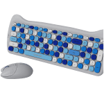 CANYON HSET-W6 Keyboard+Mouse Kitty Edition AAA+АА Wireless Blue