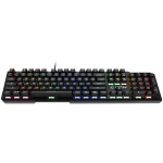 MSI VIGOR GK41 LR US Gaming Keyboard, Black, 6 fixed color LEDs in 10 different lighting zones, 6+N Key Rollover & Anti-ghosting, Hotkeys for Rapid Control, 3 Adjustable Keyboard Angles