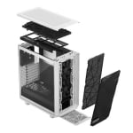 Кутия Fractal Design Meshify 2 Compact Tempered Glass, ATX, White