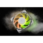 EK-Loop Fan FPT 140 D-RGB - White (600-2200rpm), 140mm ARGB fan, 4-pin PWM