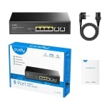 Cudy GS1006P, 6 x ports switch 10/100/1000Mbps PoE, 65W