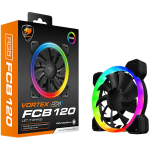 COUGAR Vortex FCB 120, Cooling Fan, Hydraulic-Bearing, 36.72 CFM 62.36 m3/h air flow, 1200 R.P.M, 0.78mmH2O Air Pressure, Acoustical Noise	24.3 dBA