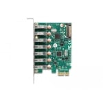 Delock card PCI Express x4 to 7 x external USB 5 Gbps Type-A