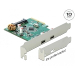 Карта Delock, PCI Express x4 към USB-C (USB 3.1 Gen 2) женско, 10 Gbps