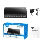 Cudy FS108, 8-ports 10/100 Mbps RJ 45, Black