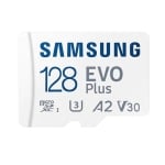 Samsung EVO Plus, microSDXC, UHS-I, 128GB, Adapter