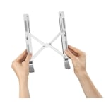 HAMA Aluminium laptop stand, up to 39 cm (15,4"), silver