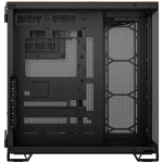Кутия Corsair 6500X Tempered Glass, E-ATX, Black/Walnut Wood
