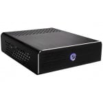Кутия E-mini I3, mITX, Black, Brushed Aluminium, 120W DC/DC 12V/5A Adapter