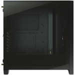 Кутия CORSAIR 4000D Tempered Glass, ATX, Black