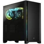 Кутия CORSAIR 4000D Tempered Glass, ATX, Black