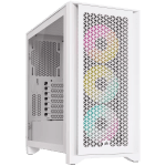 Кутия Corsair iCUE 4000D RGB Airflow, E-ATX, True White