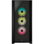 Кутия Corsair iCUE 5000X RGB Tempered Glass, E-ATX, Black