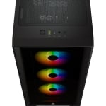 Кутия Corsair iCUE 4000X RGB Tempered Glass, E-ATX, Black