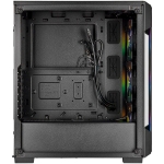 Кутия CORSAIR iCUE 220T RGB Tempered Glass, ATX, Black