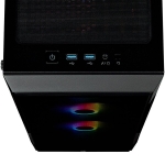 Кутия CORSAIR iCUE 220T RGB Tempered Glass, ATX, Black
