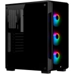 Кутия CORSAIR iCUE 220T RGB Tempered Glass, ATX, Black