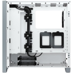 Кутия CORSAIR 4000D Tempered Glass, ATX, White