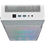 Кутия Corsair iCUE 220T RGB Airflow Tempered Glass, ATX, White