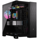 Кутия Corsair 6500X Tempered Glass , E-ATX, Black/Obsidian Aluminum