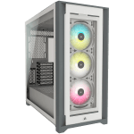 Кутия Corsair iCUE 5000X RGB Tempered Glass, E-ATX, White
