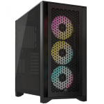 Кутия Corsair iCUE 4000D RGB Airflow, E-ATX, Black