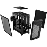 Кутия Corsair 3000D Tempered Glass, ATX, Black