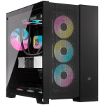 Кутия Corsair 6500D Airflow Tempered Glass, E-ATX, Black
