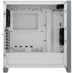 Кутия Corsair 4000D Airflow Tempered Glass, E-ATX, White