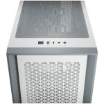 Кутия Corsair 4000D Airflow Tempered Glass, E-ATX, White