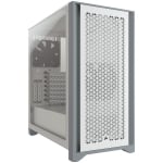 Кутия Corsair 4000D Airflow Tempered Glass, E-ATX, White