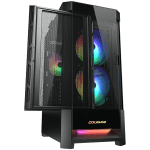 Кутия COUGAR DUOFACE RGB, E-ATX, Black