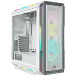 Кутия Corsair iCUE 5000T RGB Tempered Glass, E-ATX, White