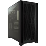 Кутия Corsair 4000D Airflow Tempered Glass, E-ATX, Black