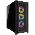 Кутия Corsair iCUE 5000D RGB Airflow Tempered Glass, E-ATX, Black